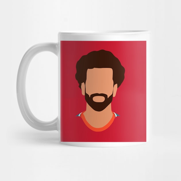 Mohamed Salah Minimalistic Face Art by GotchaFace